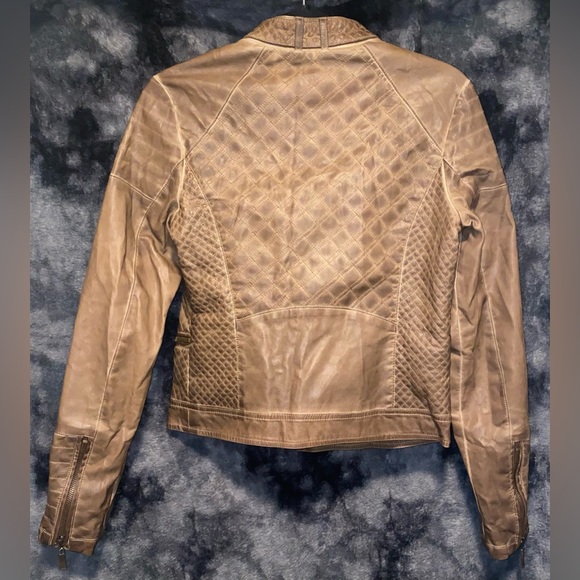 J2 Vegan Leather Brown Jacket - Picture 2 of 4